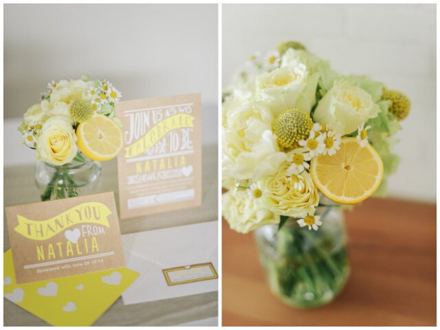 Lemon Yellow Bridal Shower Inspiration | Simply Peachy & Isa Photography