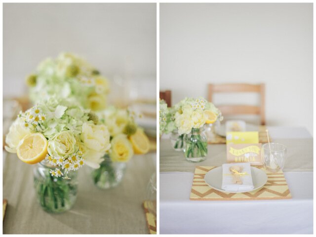 Lemon Yellow Bridal Shower Inspiration | Simply Peachy & Isa Photography