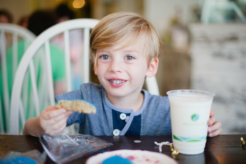 Oh Lovely Day gender reveal at Milk Jar Cookies | photos by Hazelnut Photography & Film by SparkStory