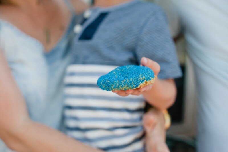 Oh Lovely Day gender reveal at Milk Jar Cookies | photos by Hazelnut Photography & Film by SparkStory