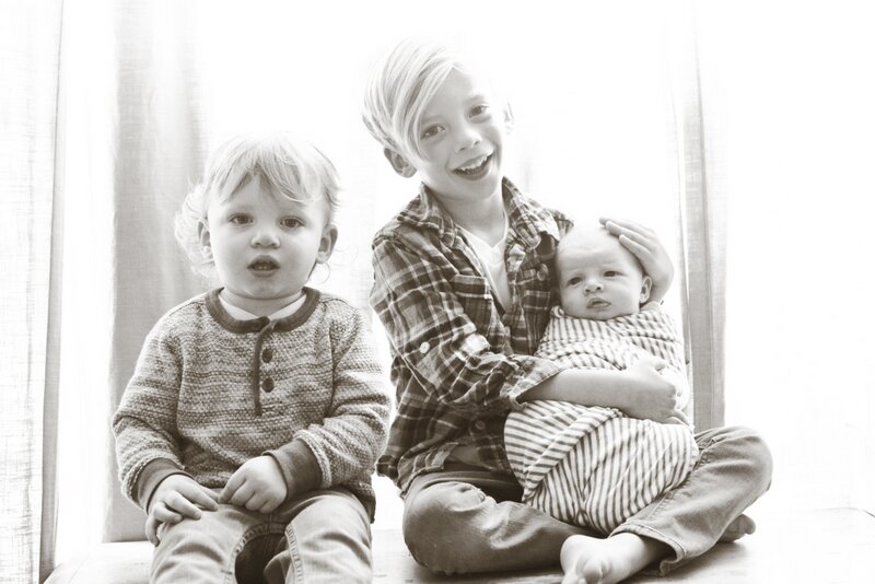 Quincy's Newborn Session + brother photos | Oh Lovely Day