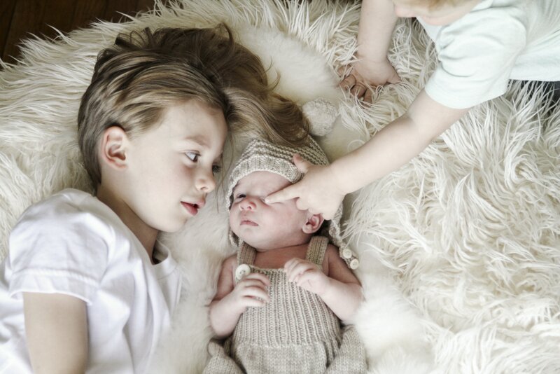 Quincy's Newborn Session + brother photos | Oh Lovely Day