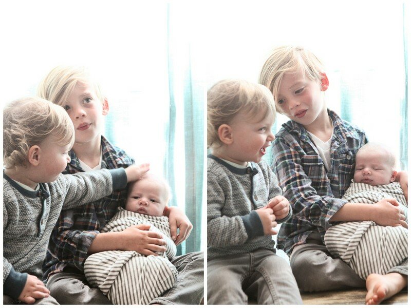 Quincy's Newborn Session + brother photos | Oh Lovely Day
